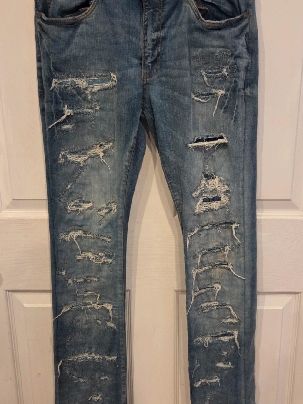 Jordan Craig Legacy Edition Martin Stacked Distressed Skinny Jeans (32)
